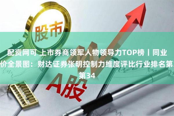 配资网可 上市券商领军人物领导力TOP榜丨同业评价全景图：财达证券张明控制力维度评比行业排名第34